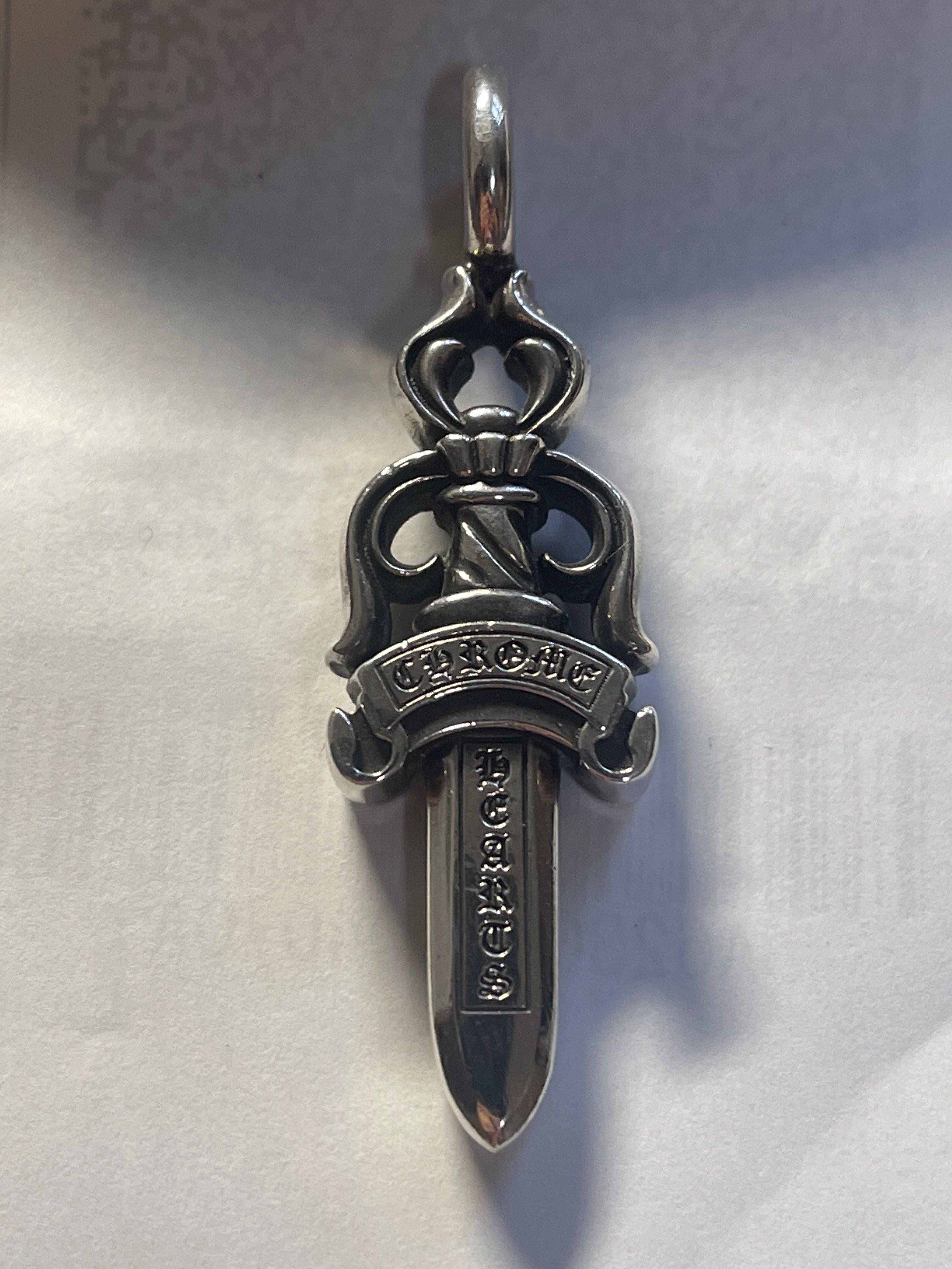 Chrome Hearts Double Dogger Pendant "Silver"