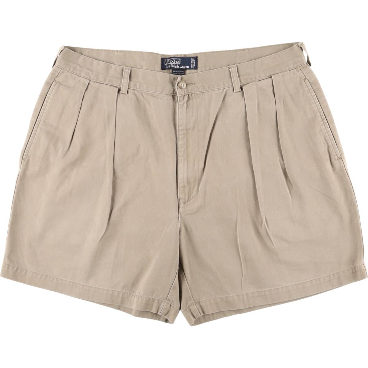 古着 ラルフローレン Ralph Lauren POLO by Ralph Lauren ANDREW SHORT ツータック チノショーツ ショートパンツ メンズw37相当/eaa417774
