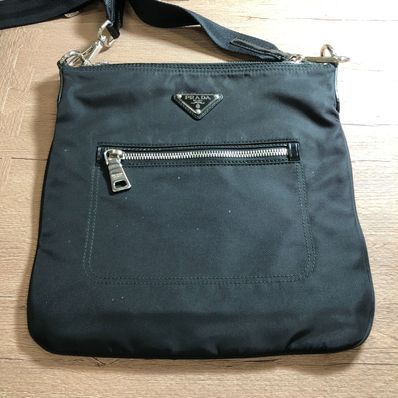 PRADA Nylon Shoulder Pouch "Black"