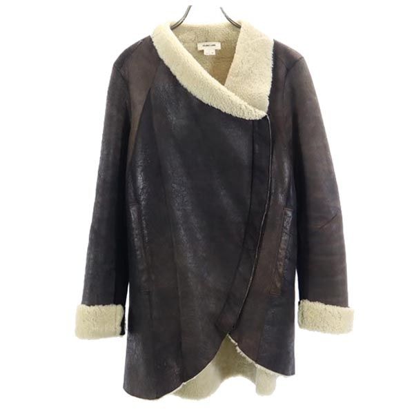 HELMUT LANG ヘルムートラング 羊革 スエード ジャケット M ブラウン系 裏ボア