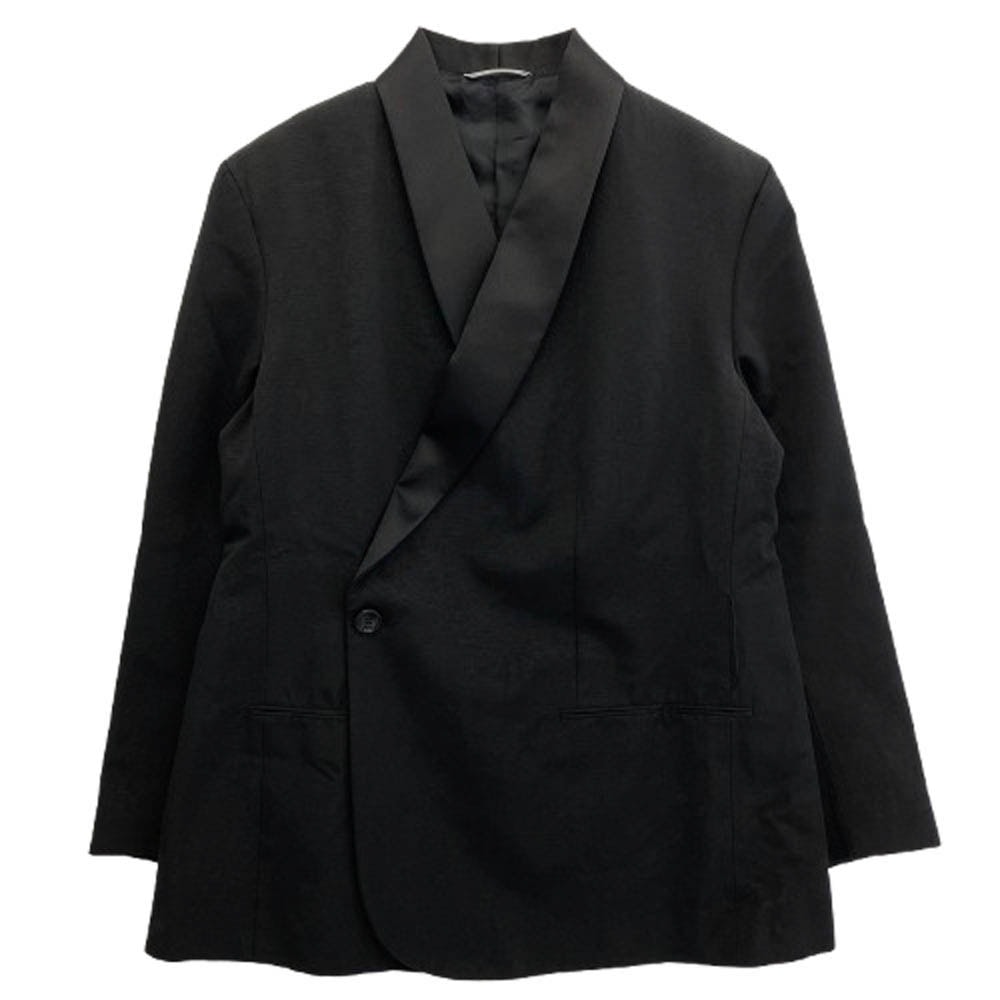 Dior ディオール ジャケット 20SS 943C217A4608 コットン レーヨン デジタルカモ 総柄 ダブル スモーキング ジャケット ブラック系 48【美品】【中古】