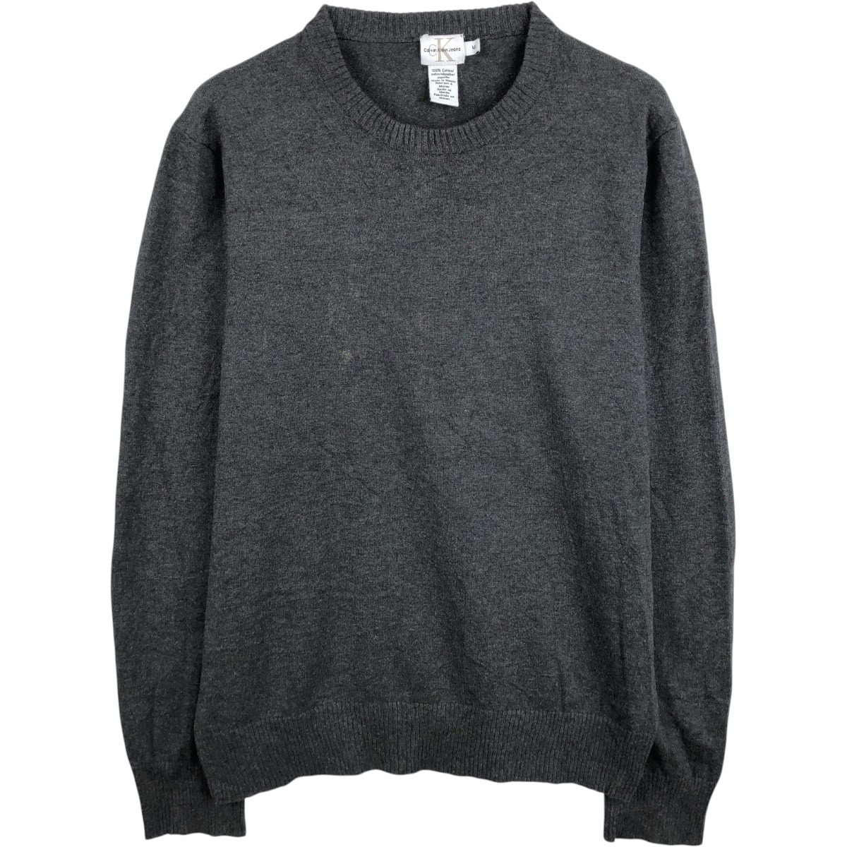 古着 90~00年代 カルバンクライン Calvin klein JEANS コットンニットセーター メンズM相当 ヴィンテージ/eaa672432