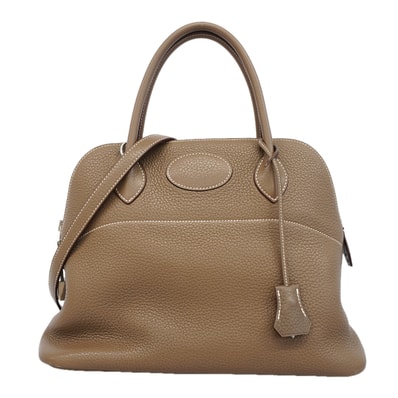 ★最終価格★SALE【6id5616】エルメス ハンドバッグ ボリード31 トリヨンクレマンス エトゥープ シルバー金具 □R刻印 2wayバッグ【中古】レディース