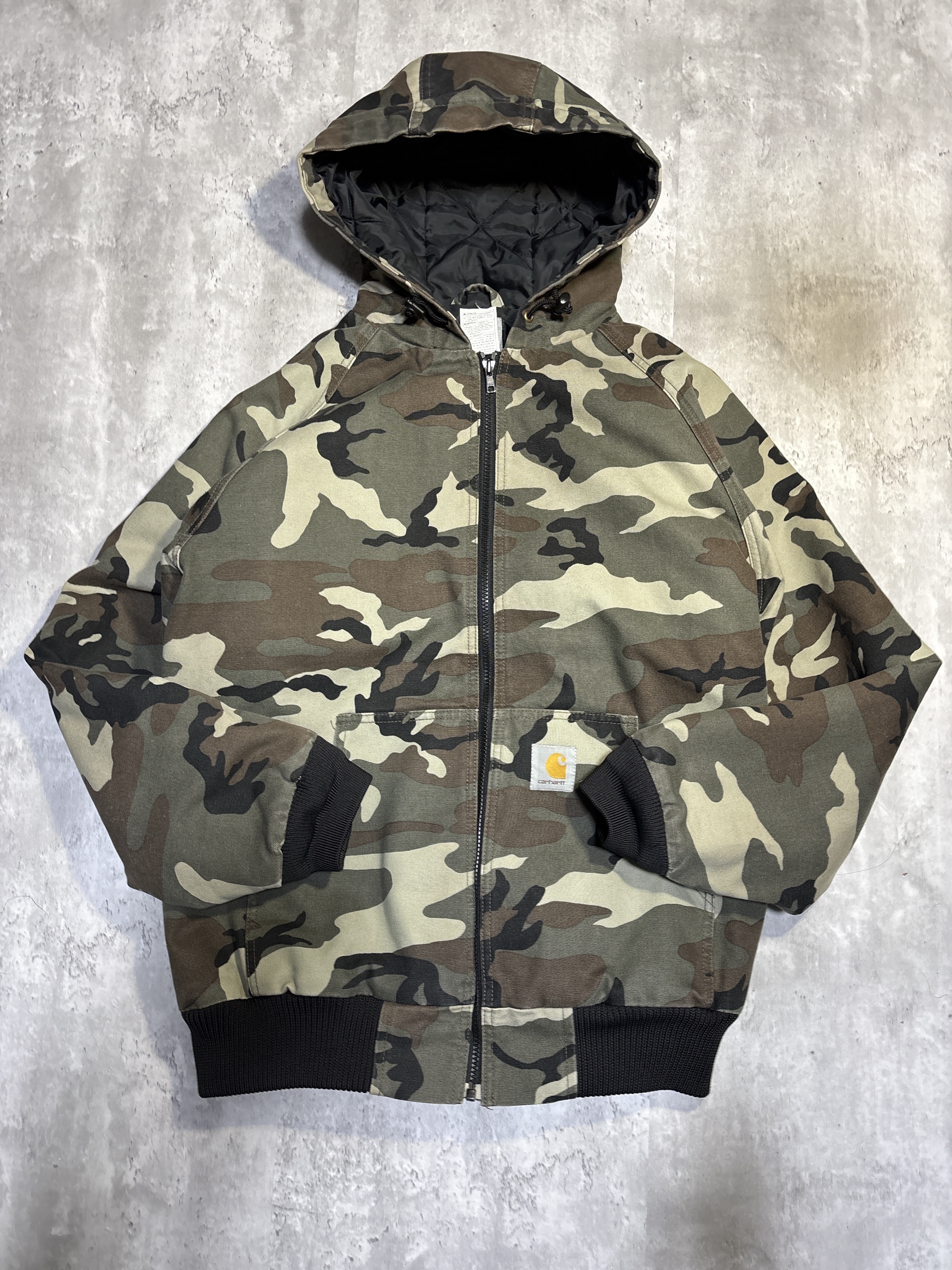 美品 Carhartt カモフラ アクティブ ジャケット