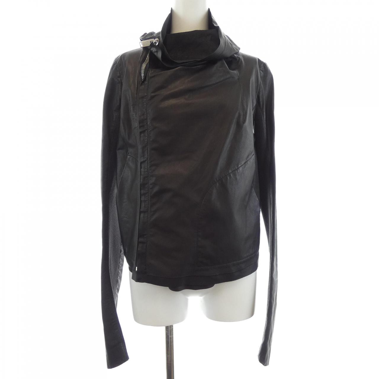 C (やや傷や汚れあり)】リックオウエンス Rick owens レザージャケット