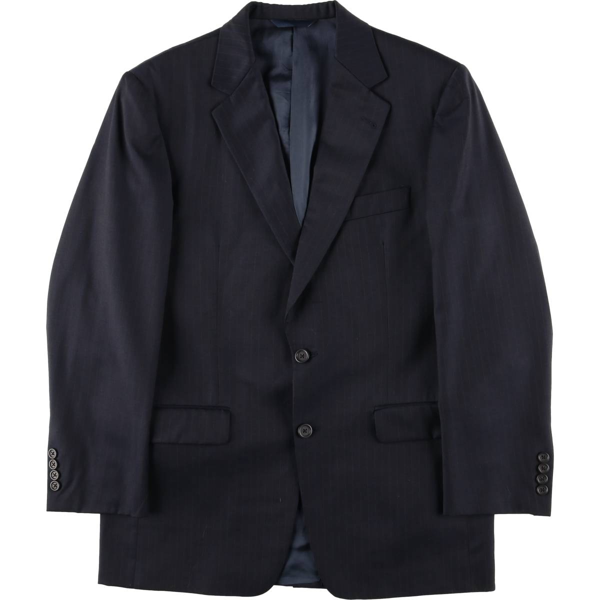 古着 バーバリー Burberry's BURBERRY LONDON ストライプ柄 ウールテーラードジャケット USA製 メンズM相当/evb032424