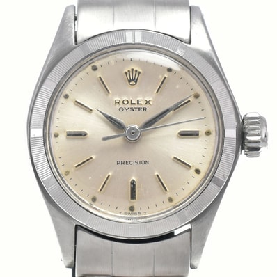 ロレックス ROLEX 6411 ヴィンテージ オイスター プレシジョン Cal.1310 シルバー 手巻き レディース 腕時計 L#148269