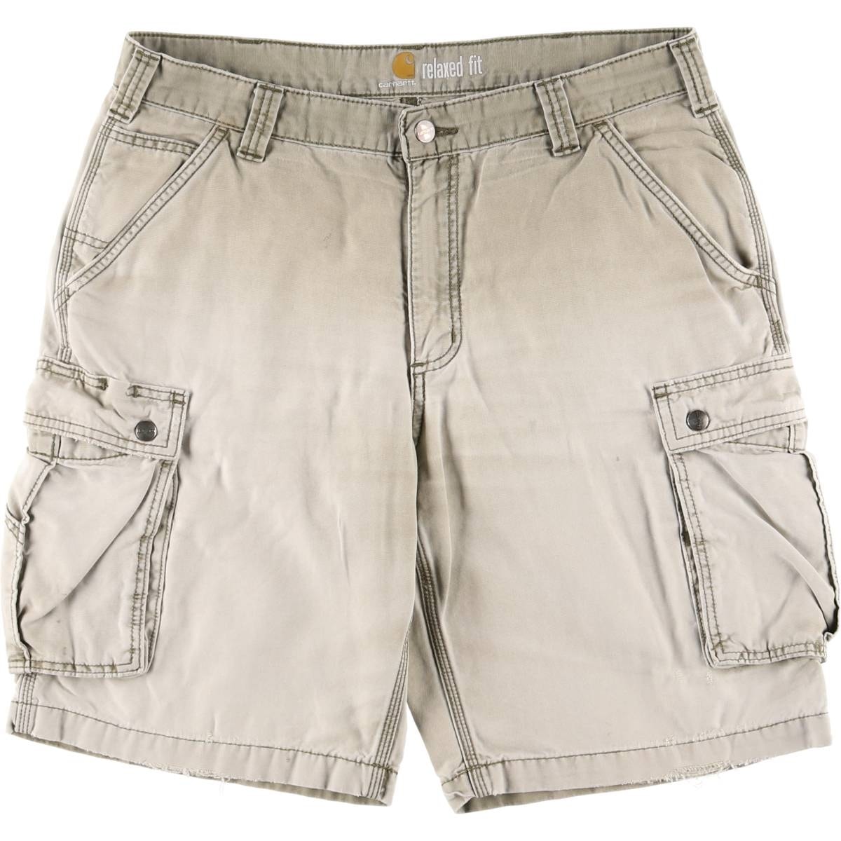 古着 カーハート Carhartt RELAXED FIT ダック カーゴショーツ ハーフパンツ メンズw35相当/eaa547693