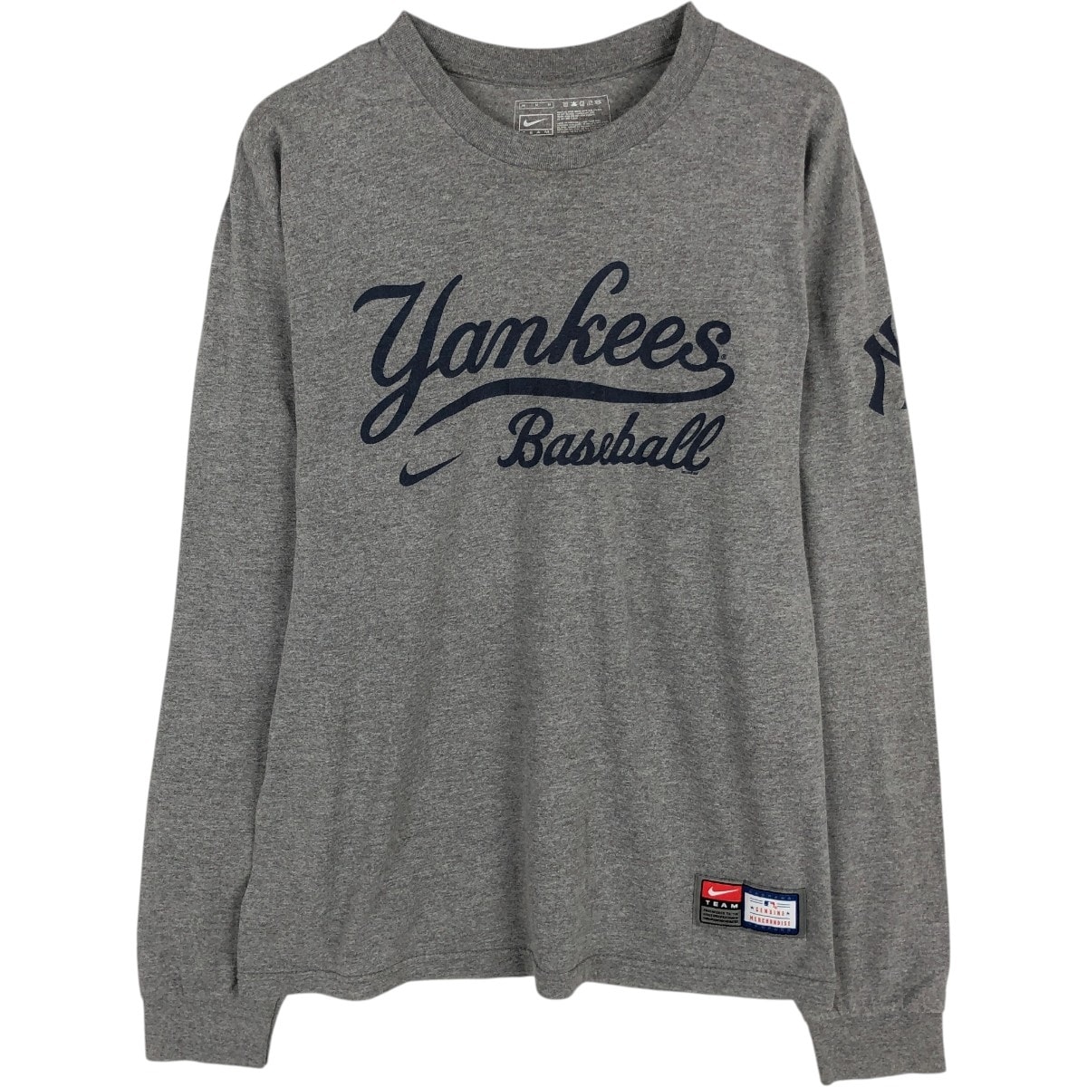 古着 ナイキ NIKE TEAM プリント ロングTシャツ ロンT メンズM相当 クルーネック(丸首)/eaa673055