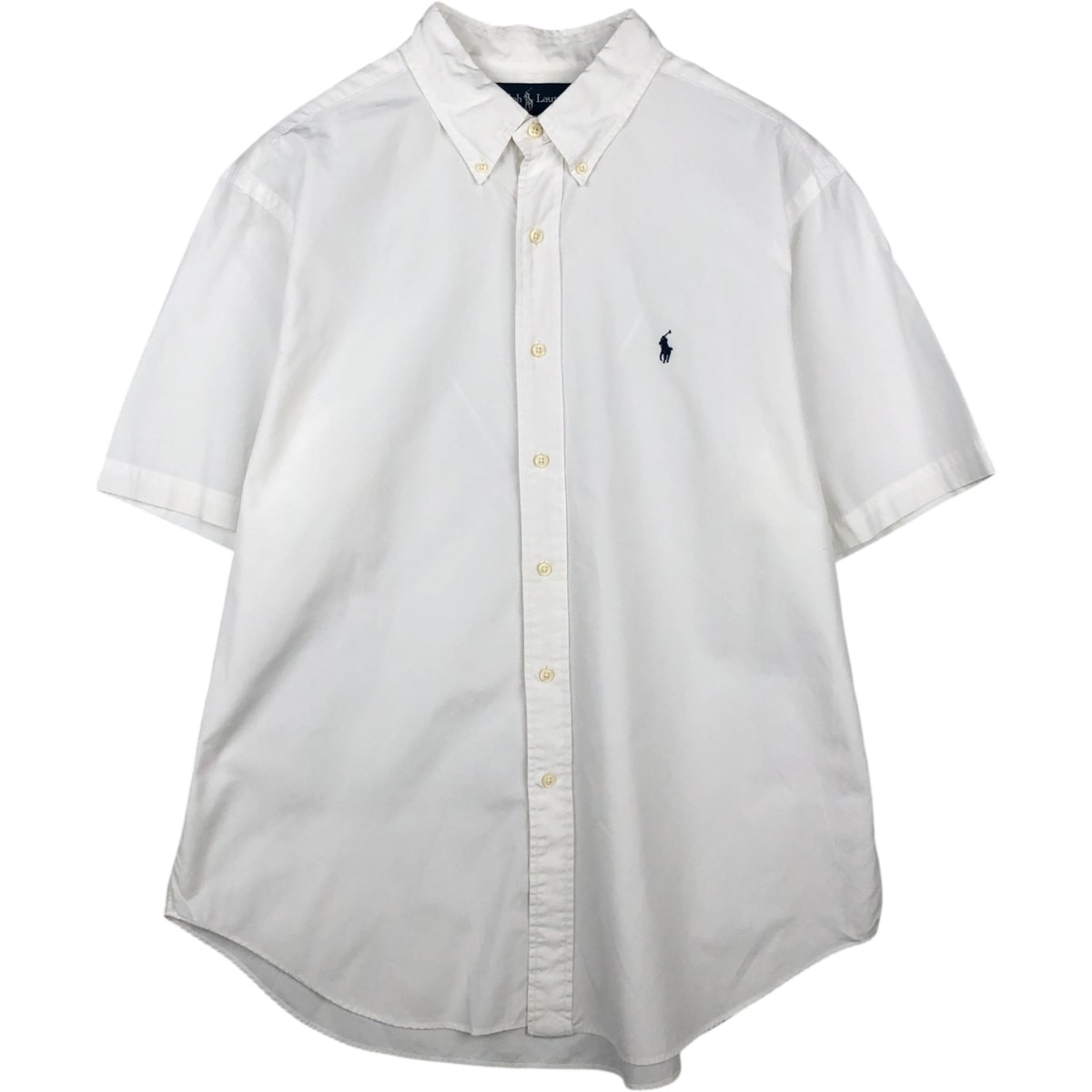 古着 ラルフローレン Ralph Lauren CLASSIC FIT クラシックフィット 半袖 ボタンダウンシャツ メンズXL相当/eaa641054