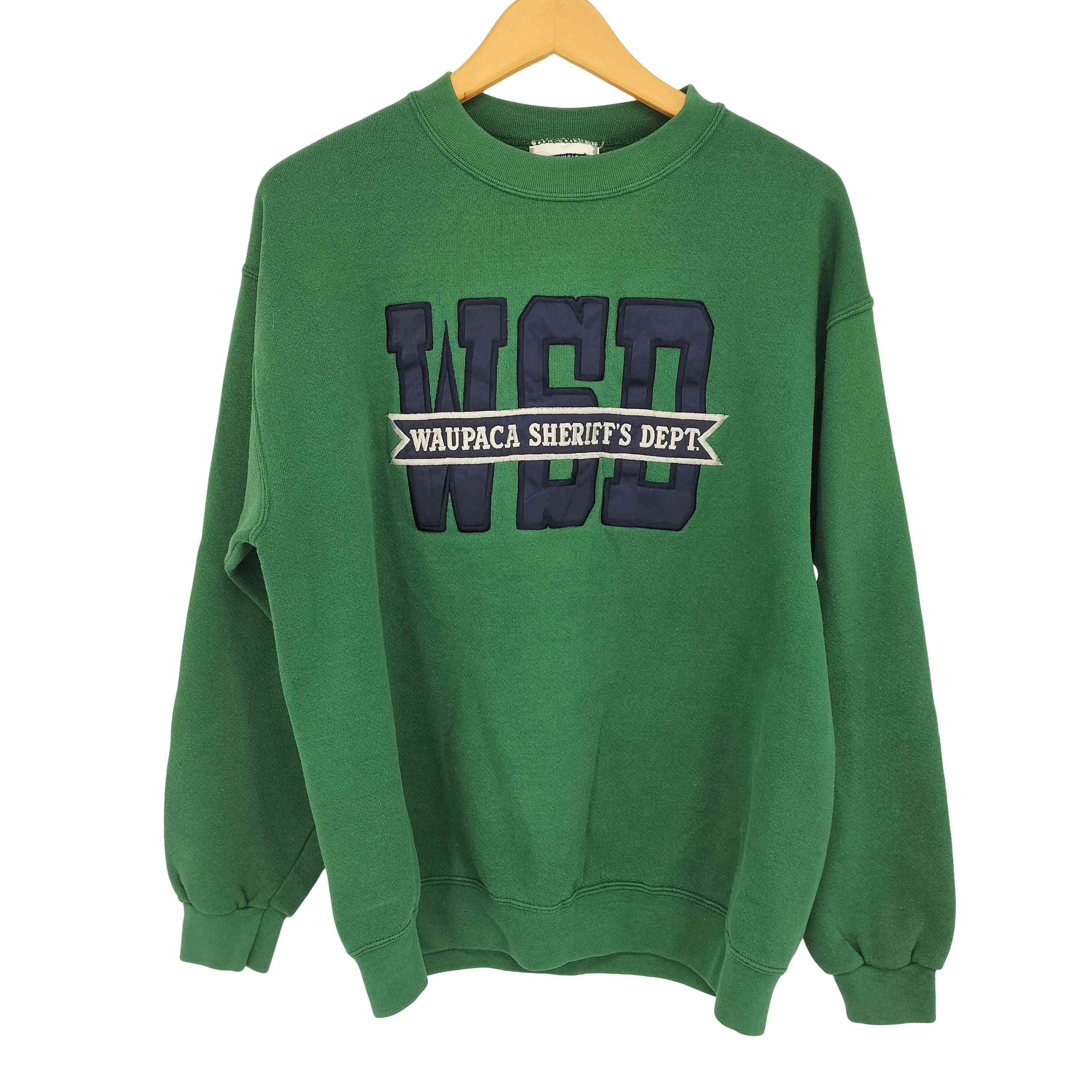 ロゴ刺繍 クルーネック 長袖スウェット【1142192021452】