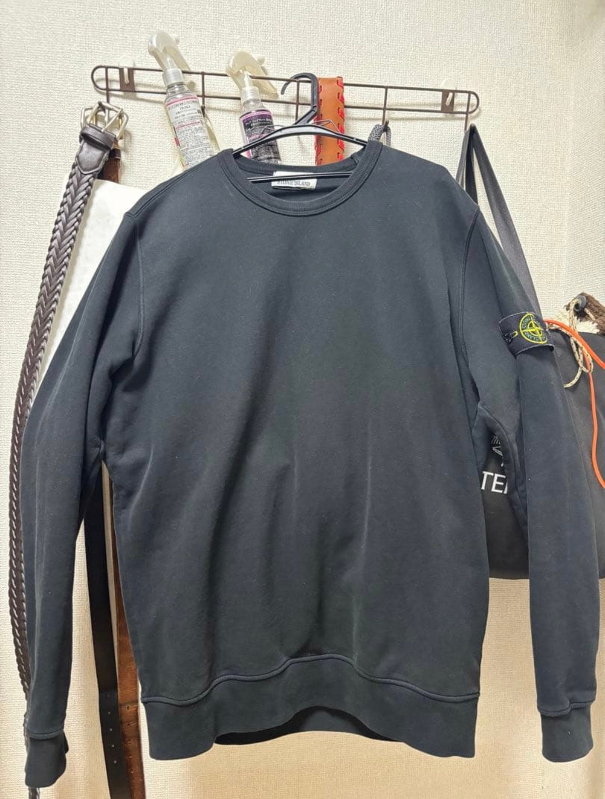 Stone Island Heavy Cotton Jersey "Black"
