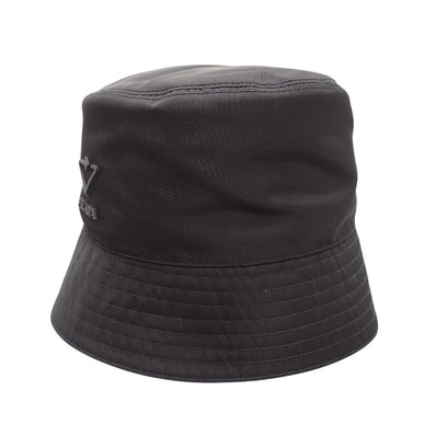 プラダ PRADA Re-Nylon バケットハット L 2HC137_2DRT_F0002 ハット ナイロン ブラック メンズ レディース【中古】【Aランク】
