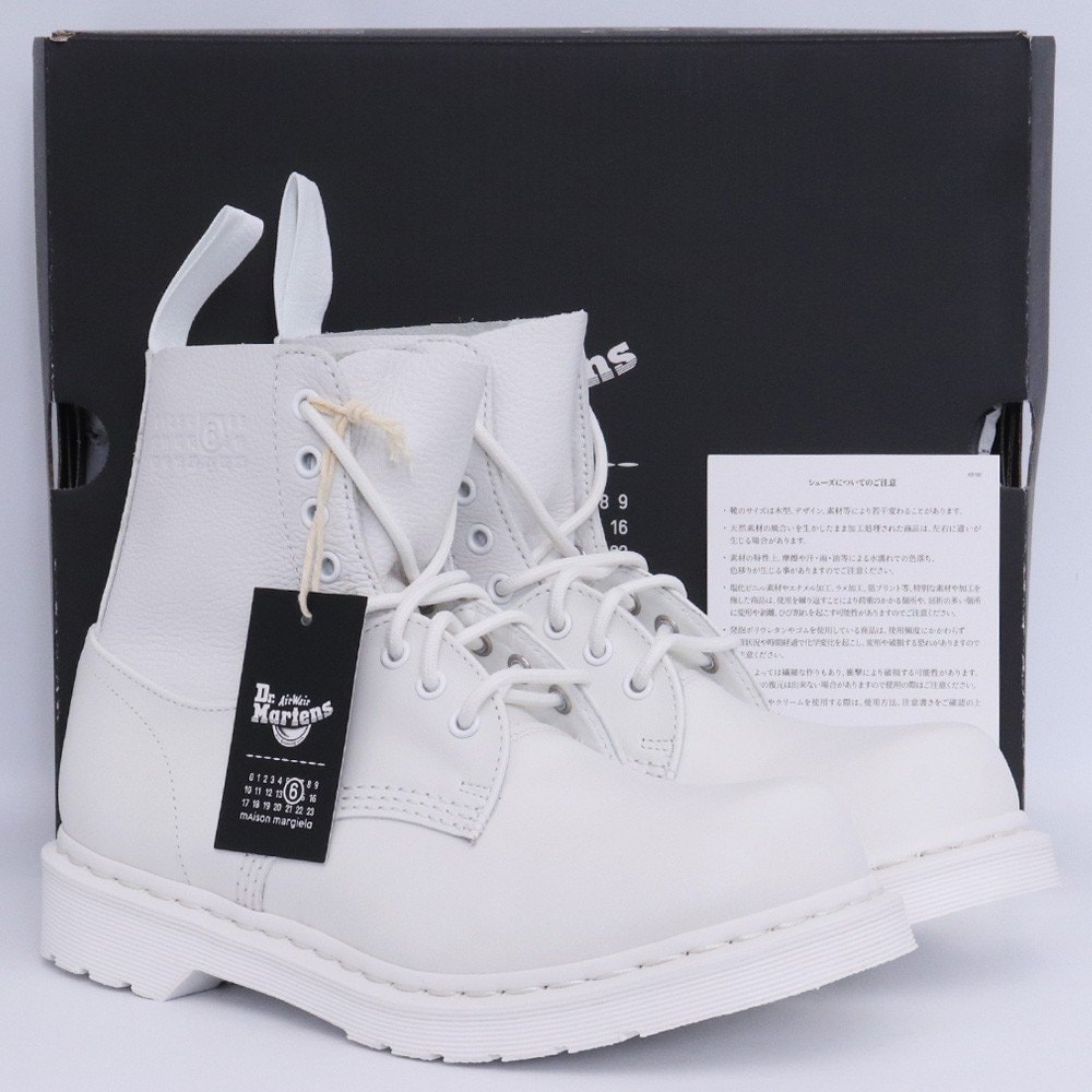 未使用 26cm MM6 MAISON MARGIELA × DR.MARTENS 1460 8-EYE NO STEEL TOE 8ホールブーツ