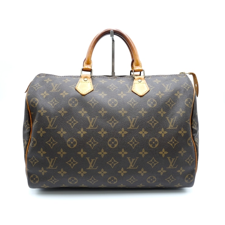 LOUIS VUITTON(ルイ・ヴィトン)スピーディ35 ヴィンテージ ハンドバッグ ボストンバッグ モノグラム ブラウン キャンバス レザー M41524【中古】