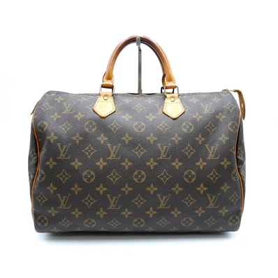 LOUIS VUITTON(ルイ・ヴィトン)スピーディ35 ヴィンテージ ハンドバッグ ボストンバッグ モノグラム ブラウン キャンバス レザー M41524【中古】
