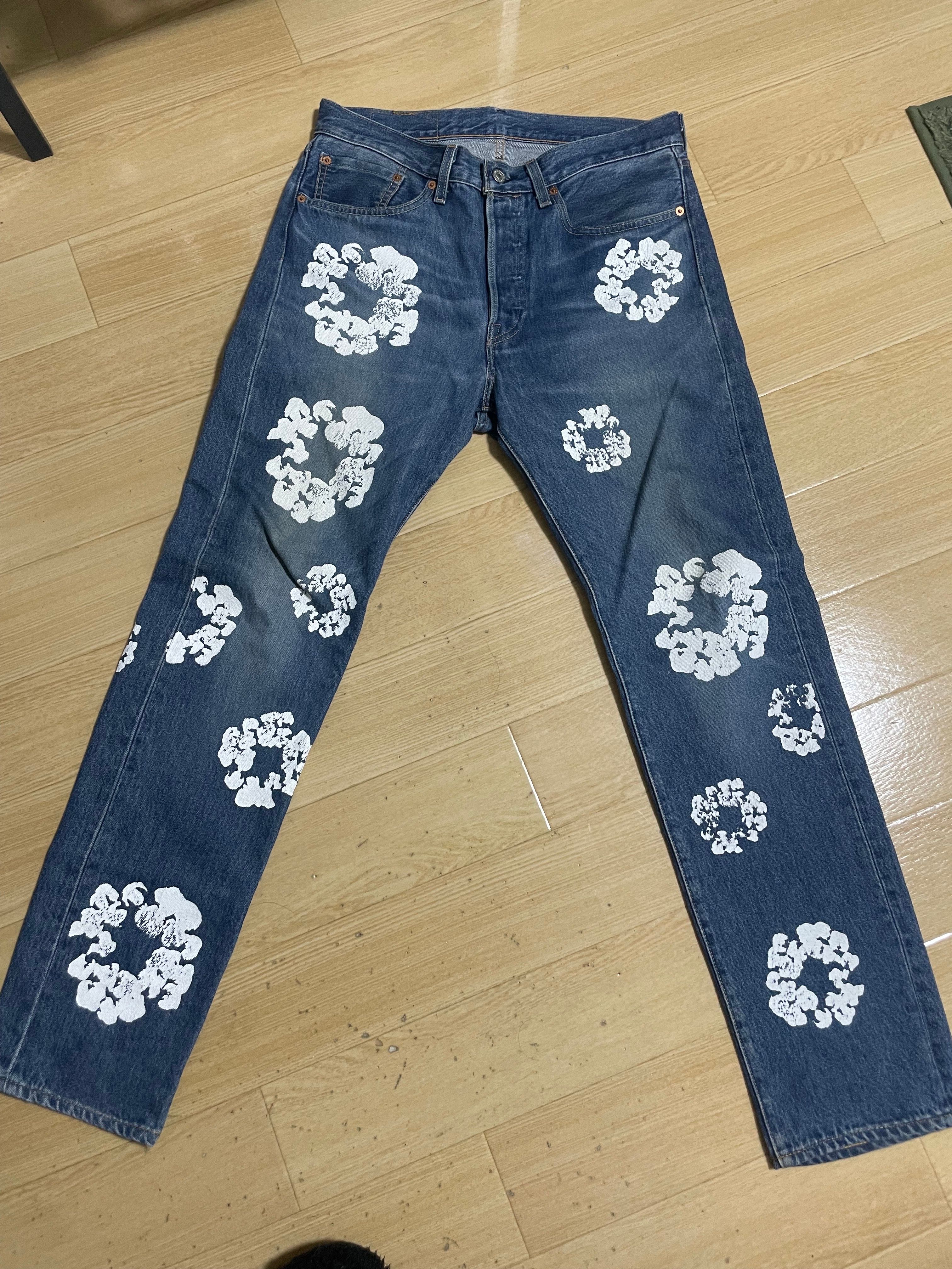 LEVI'S x Denim Tears The Cotton Wreath Jean "Dark Wash" A1592-0001