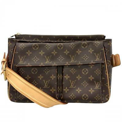 LOUIS VUITTON ルイヴィトン ショルダーバッグ ヴィバシテGM ワンショルダー 肩掛け M51163 モノグラムキャンバス ブラウン 茶 ゴールド金具 レディース【中古品】
