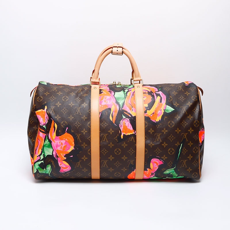 ヴィトン LV 2008年 キーポル50 ローズ ボストンバッグ【中古】