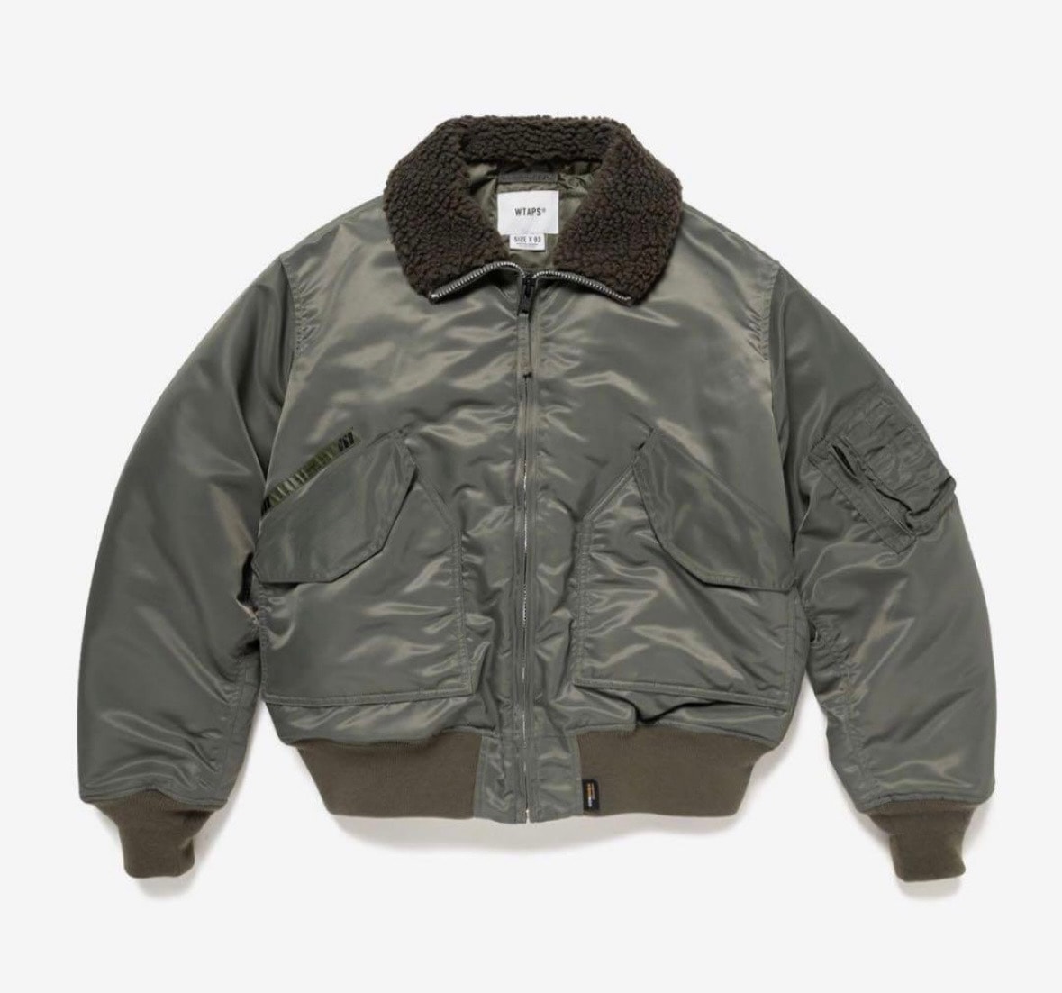 WTAPS ES / Jacket / Nylon. Satin. CORDURA "Olive Drab"