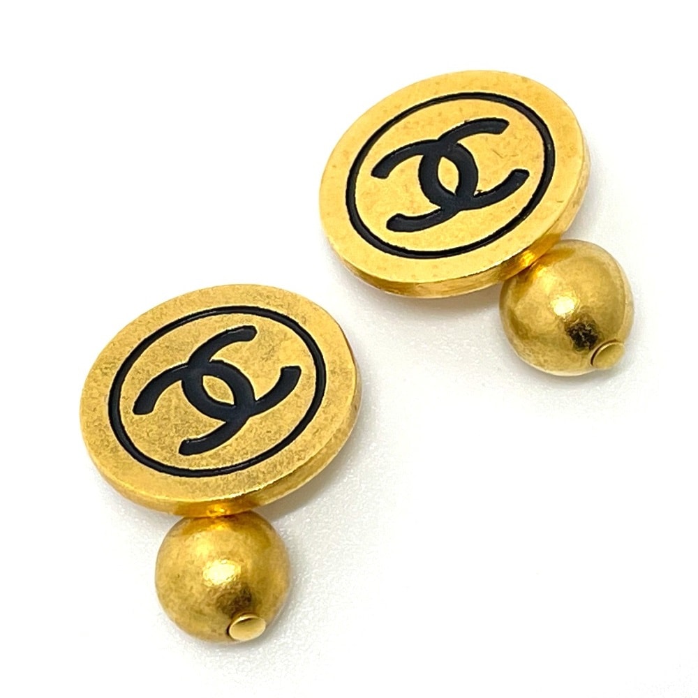 シャネル CHANEL 93A ヴィンテージ CC ココマーク ファッション小物 カフス メタル ゴールド