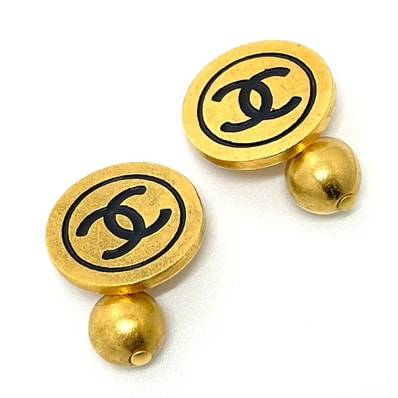 シャネル CHANEL 93A ヴィンテージ CC ココマーク ファッション小物 カフス メタル ゴールド
