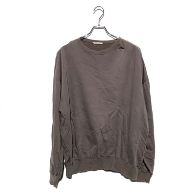 AURALEE ELASTIC HIGH GAUGE SWEAT P/O gray