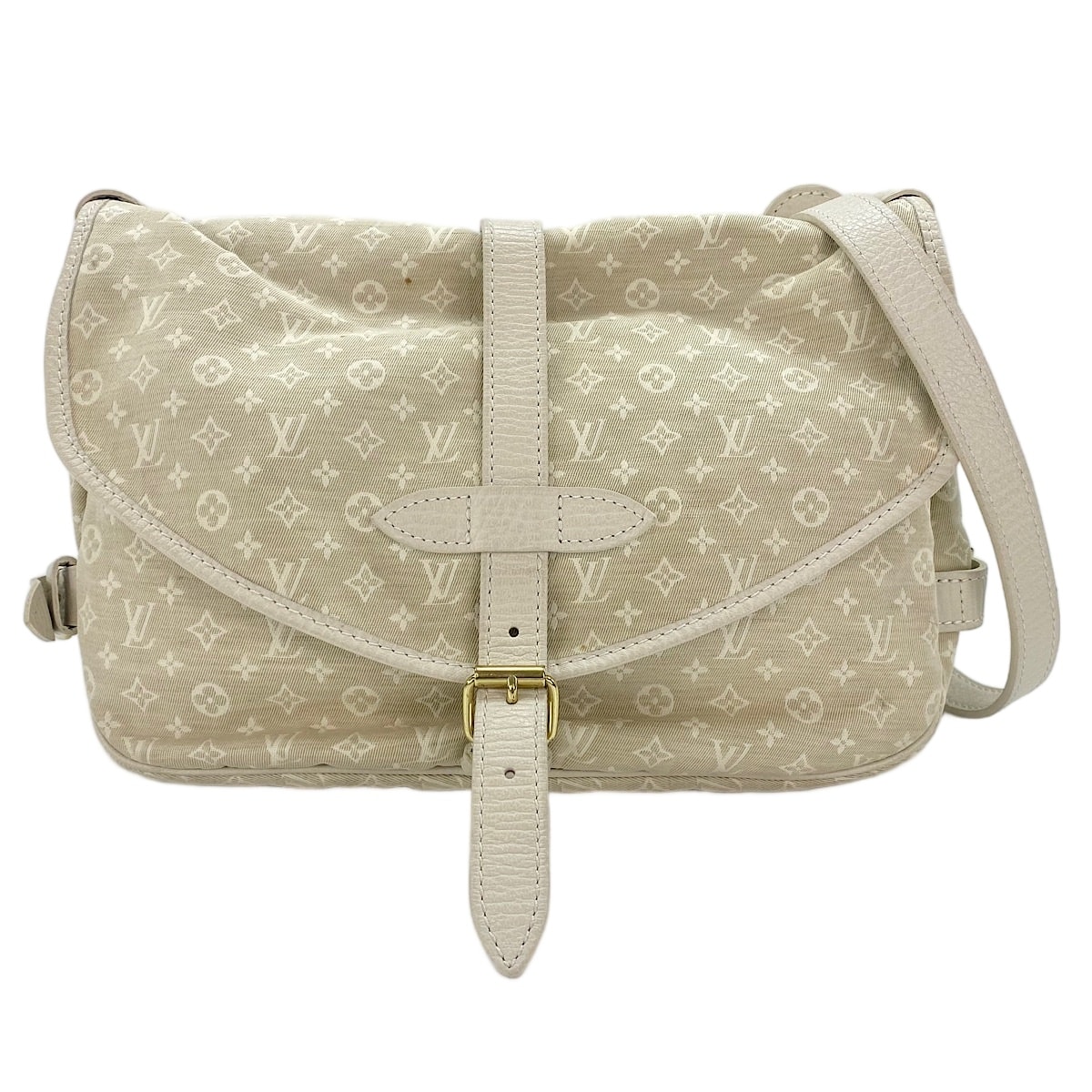 ヴィトン LV モノグラム・ミニ・ラン ソミュール 30 ショルダーバッグ【中古】