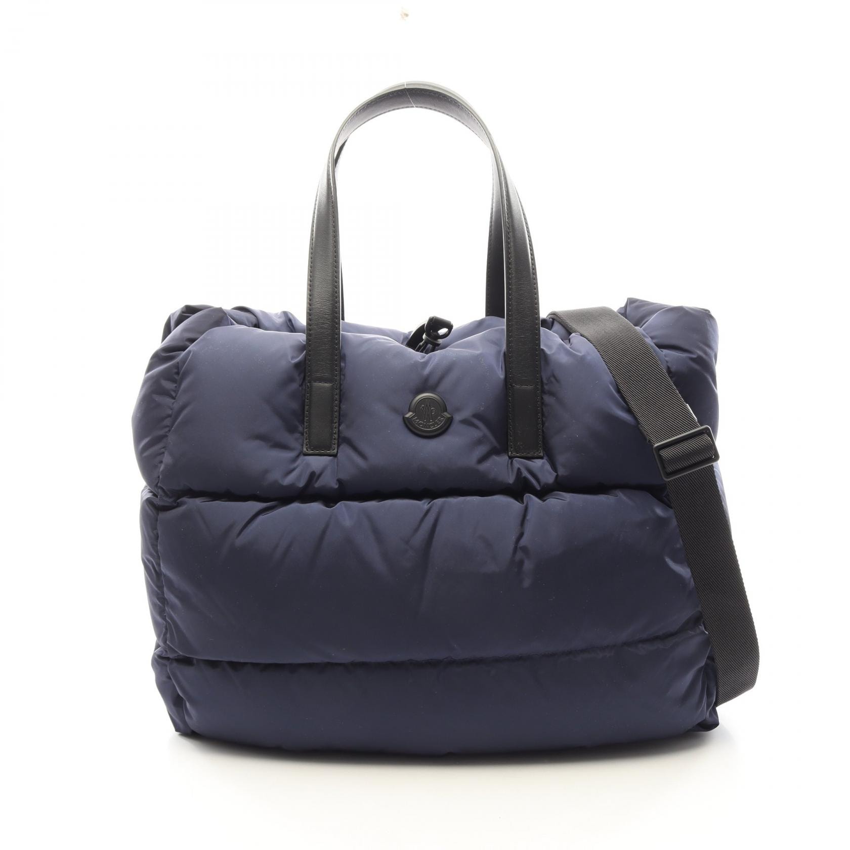 モンクレール MONCLER NEW CARADOC 2WAY トートバッグ バッグ ナイロン レザー レディース ネイビー系 / ブラック系 5D00010M7452772 【新品】