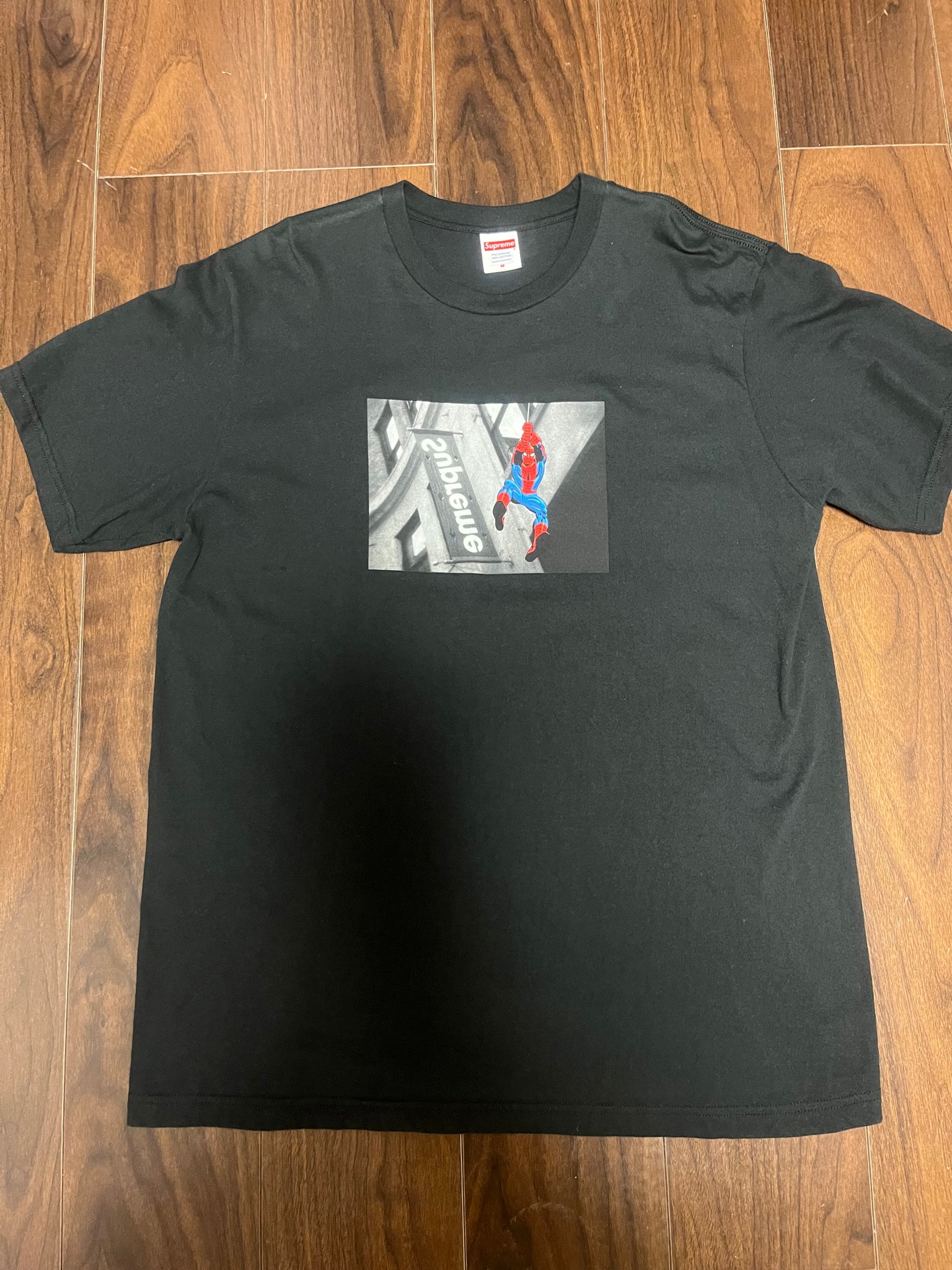 Supreme スパイダーマン Tシャツ Mサイズ　中古 A (未使用に近い)】シュプリーム x スパイダーマン Tシャツ 
