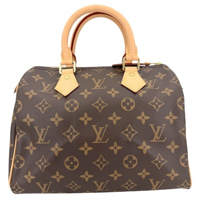 LOUIS VUITTON ルイヴィトン ハンドバッグ モノグラム スピーディ25 ミニボストンバッグ Speedy25 M41109 ブラウン 茶 ゴールド金具 レディース 美品【中古品】