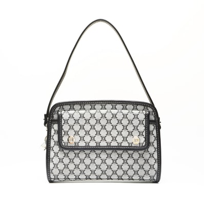 セリーヌ CELINE マカダム キャンバス ハンドバッグ【中古】