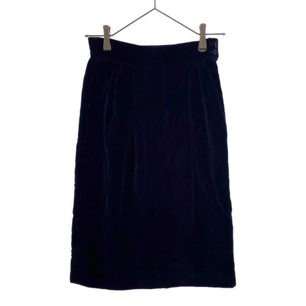 SAINT LAURENT 60s 70s ミディ丈 ベロア ペンシルスカート