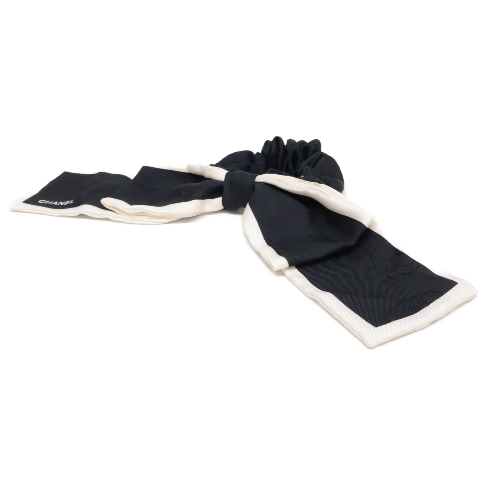 シャネル AA7530 カメリア シルク リボン シュシュ