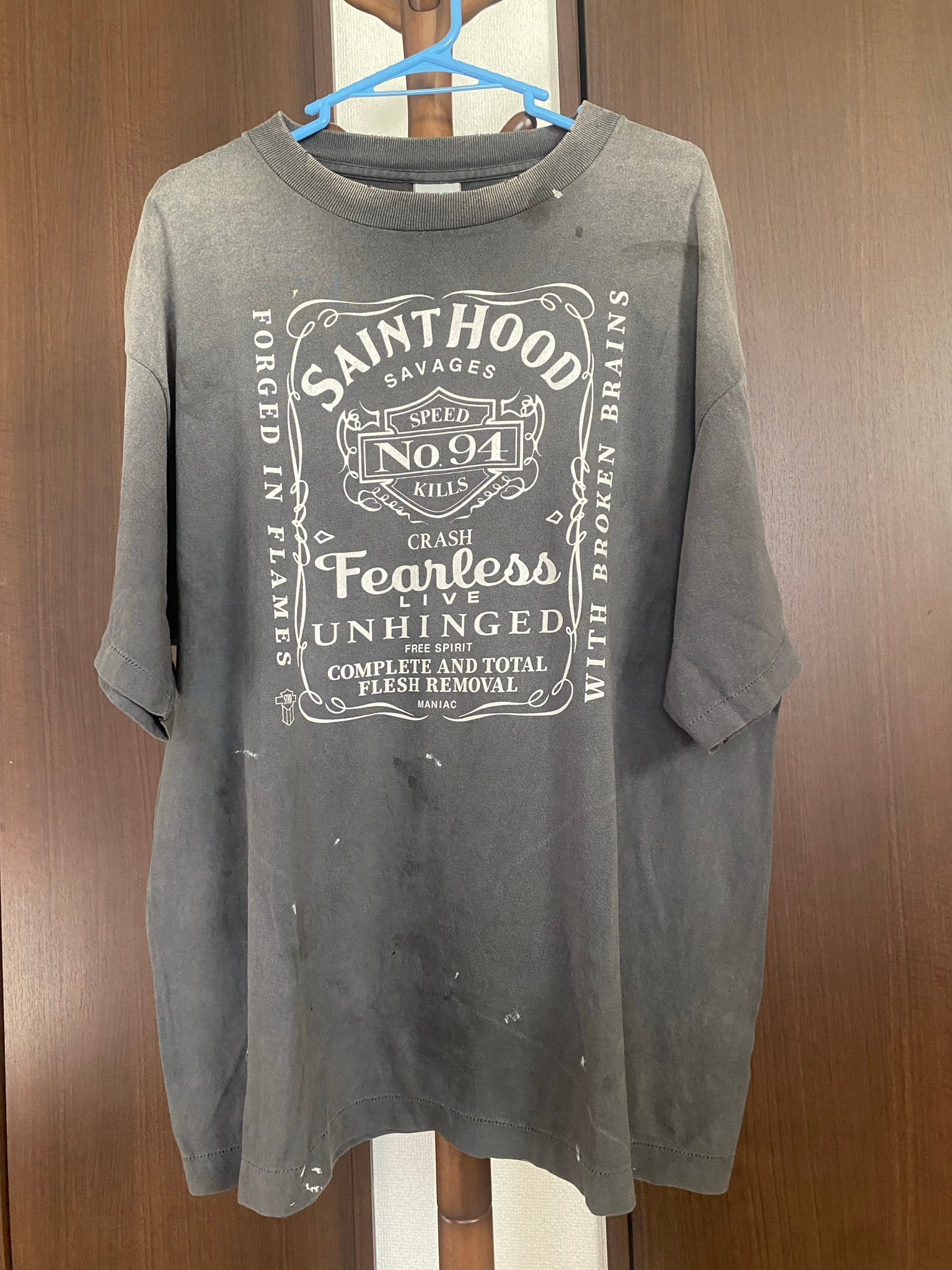 SAINT Mxxxxxx x NEIGHBORHOOD SS Tee STHD.FEARLESS "Black" 25119SMN-CSM03S / SM-HR8-0000-C70