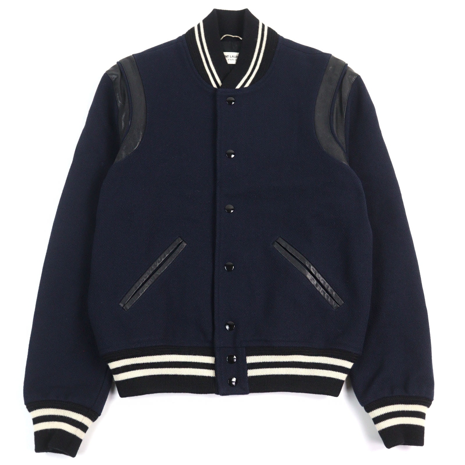 極美品 サンローランパリ ジャケット ネイビー系 メンズ 44 354718