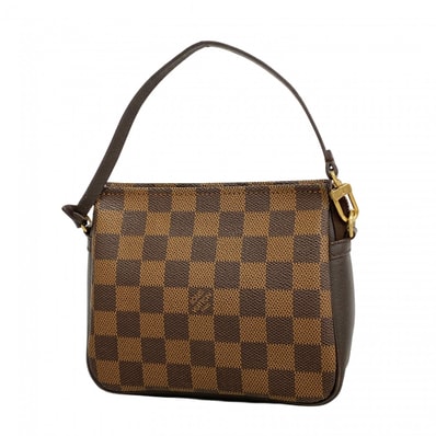 ★最終価格【6db1269】ルイヴィトン ポーチ ダミエ トゥルースメイクアップ N51982 エベヌ【中古】レディース