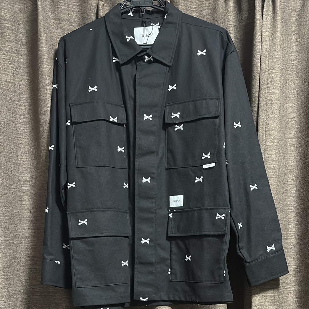Wtaps JUNGLE 01 / LS / COTTON. OXFORD. TEXTILE "Black"