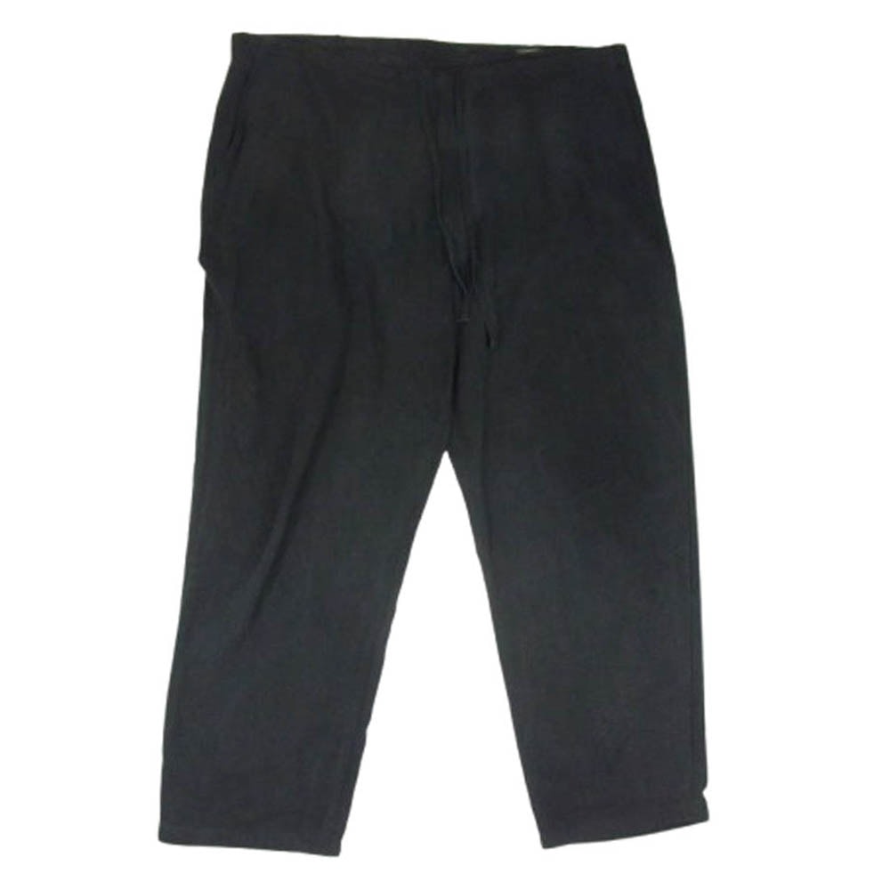 COMOLI コモリ パンツ 21SS T01-03007 シルク ネップ ドローストリング パンツ ブラック系 2【中古】
