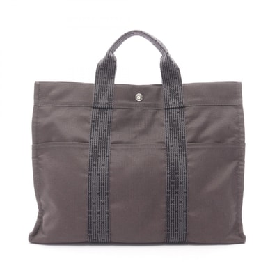 エルメス HERMES エールラインMM トートバッグ バッグ キャンバス ナイロンキャンバス メンズ レディース グレー系 100951M 【中古】