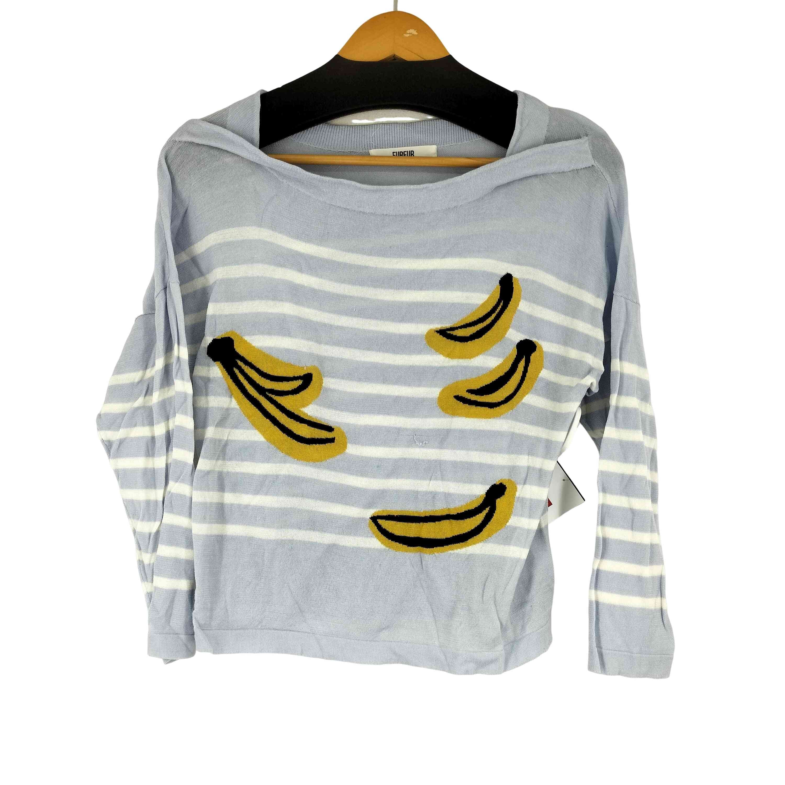 フロント刺繍ボーダーニット【1140243983391】