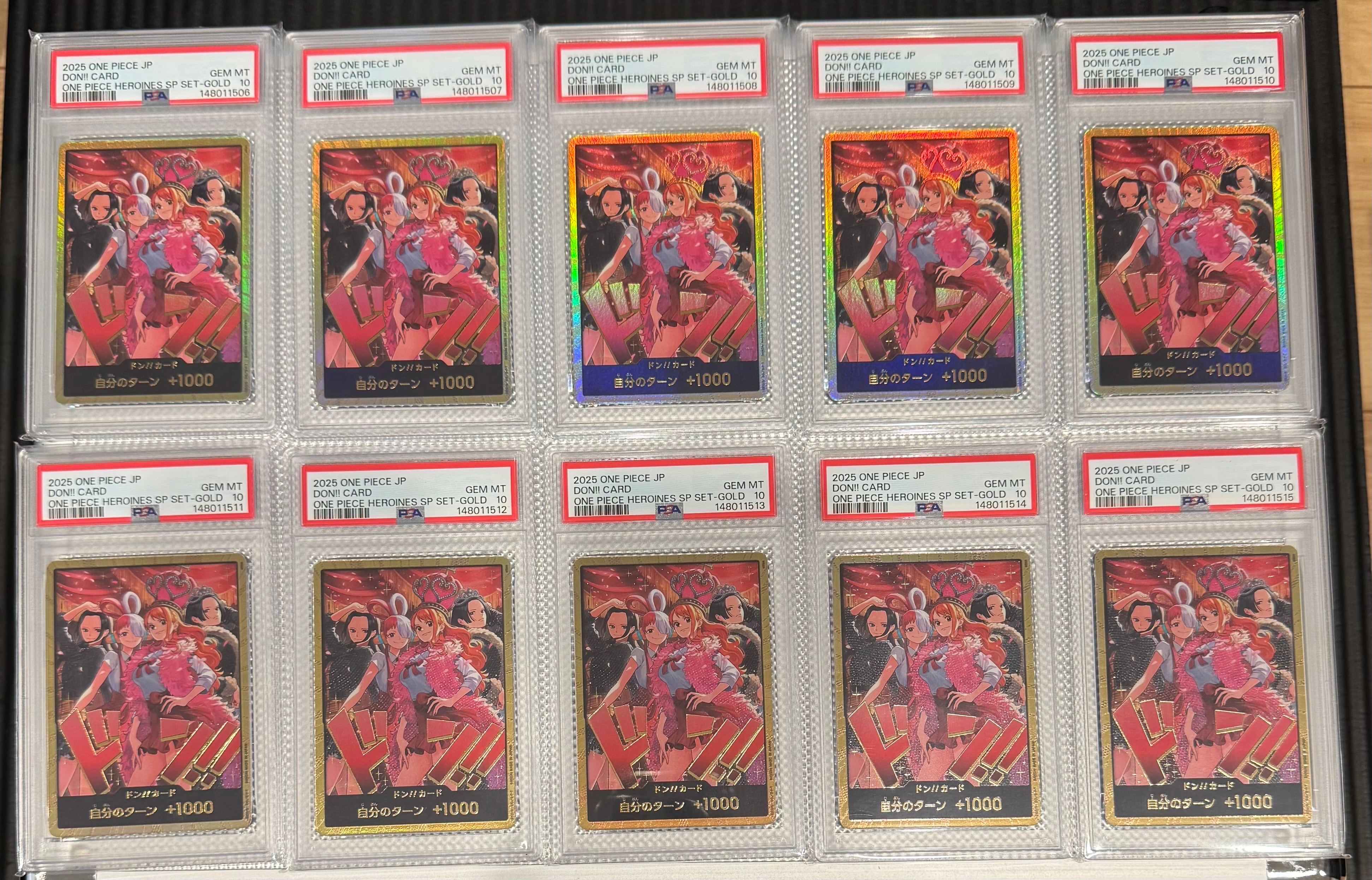 PSA10】ドン!!カード : ロビン&ウタ&ナミ&ハンコック スーパーパラレル