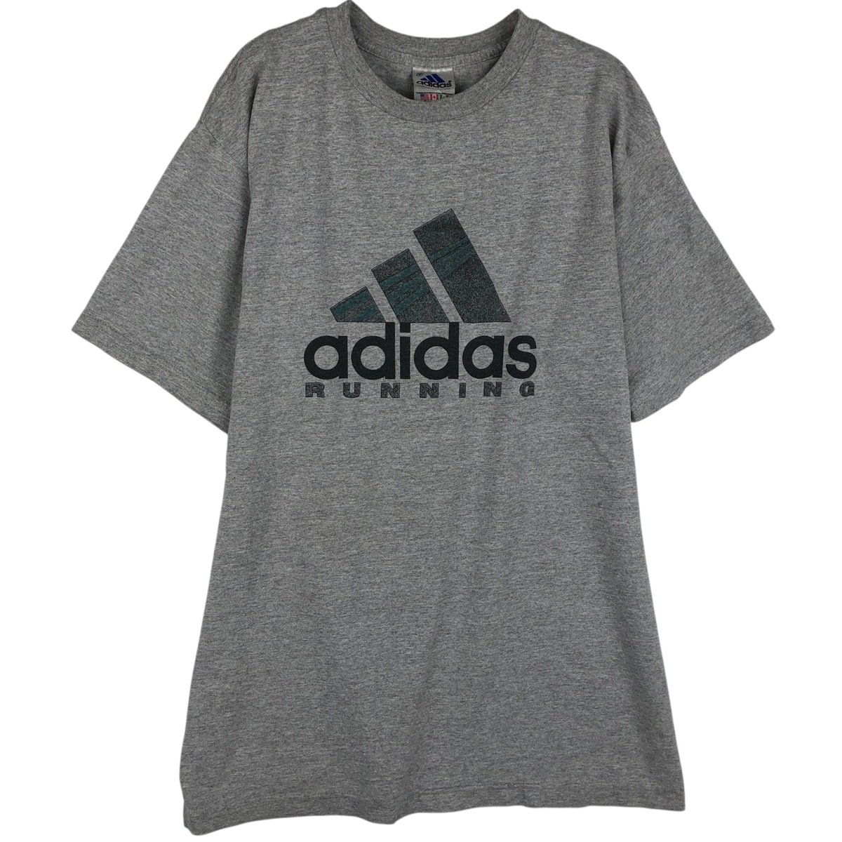 古着 90~00年代 アディダス adidas RUNNING ロゴプリントTシャツ メンズM相当/eaa638969