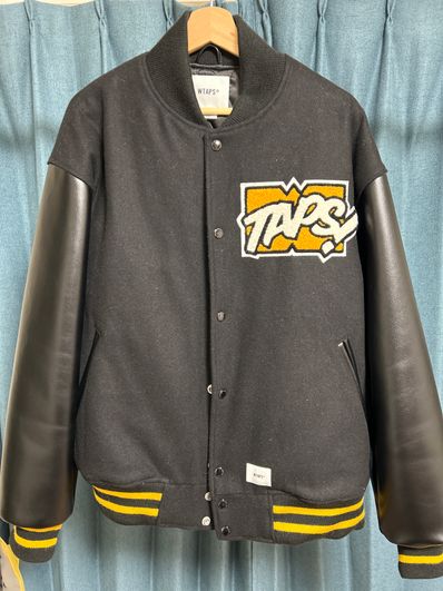 Wtaps New Year's Limited Varsity Jacket Wool. Melton. Toon! "Black"