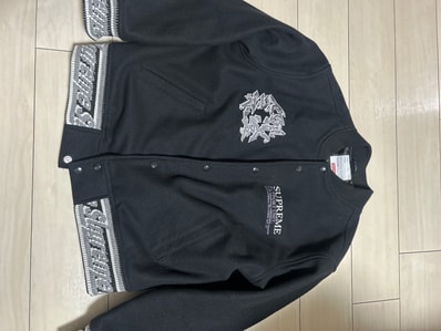 Supreme Support Unit Varsity Jacket "Black"
