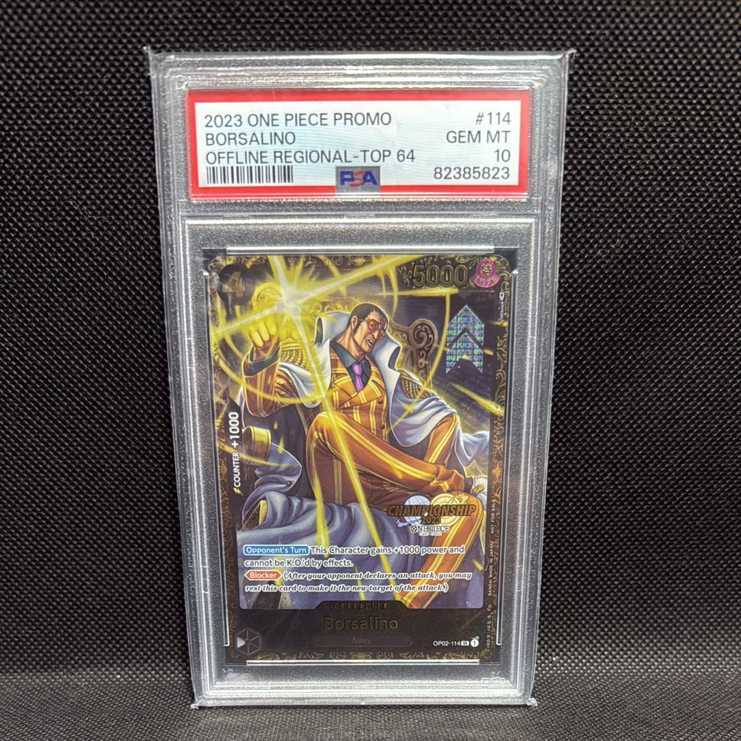 ボルサリーノ SR-P [OP02-114]【英語版】(プロモーションカード「チャンピオンシップ 2023 記念品」)