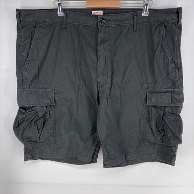 古着 リーバイス Levi's パンツ カーゴ リップストップ ショーツ ハーフパンツ ジップフライ 大きいサイズ w46 グレー系 メンズ