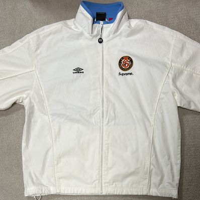 Supreme x Umbro Cotton Ripstop Track Jacket "White"