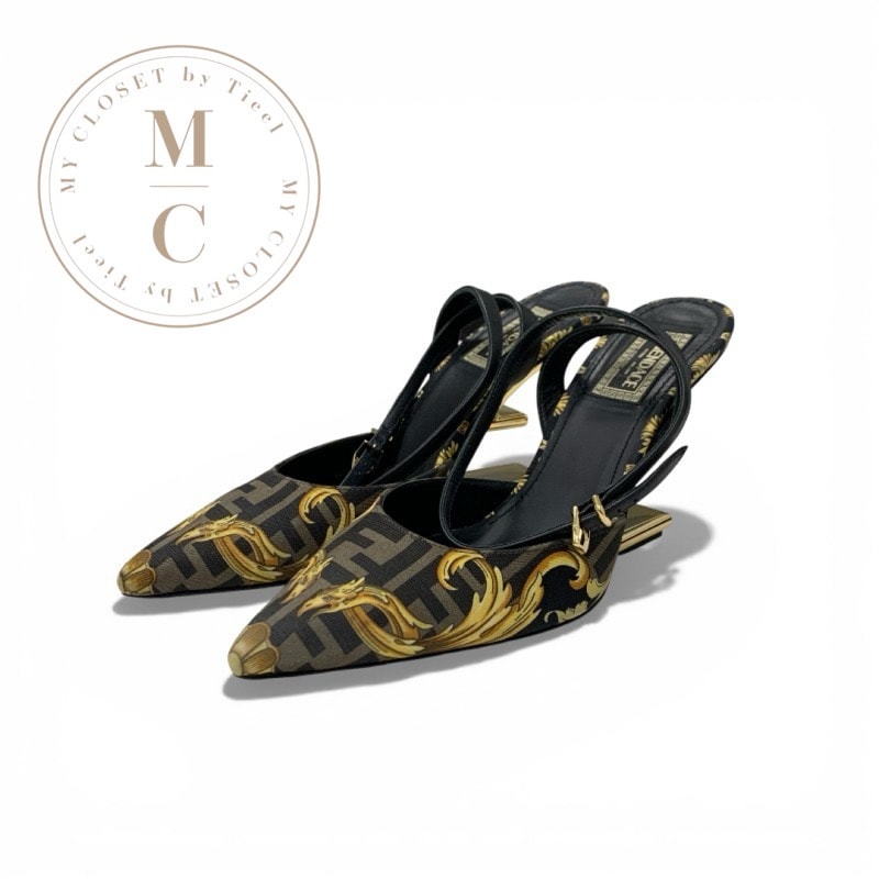 D (傷や汚れあり)】フェンディ FENDI ファースト パンプス 靴 シューズ