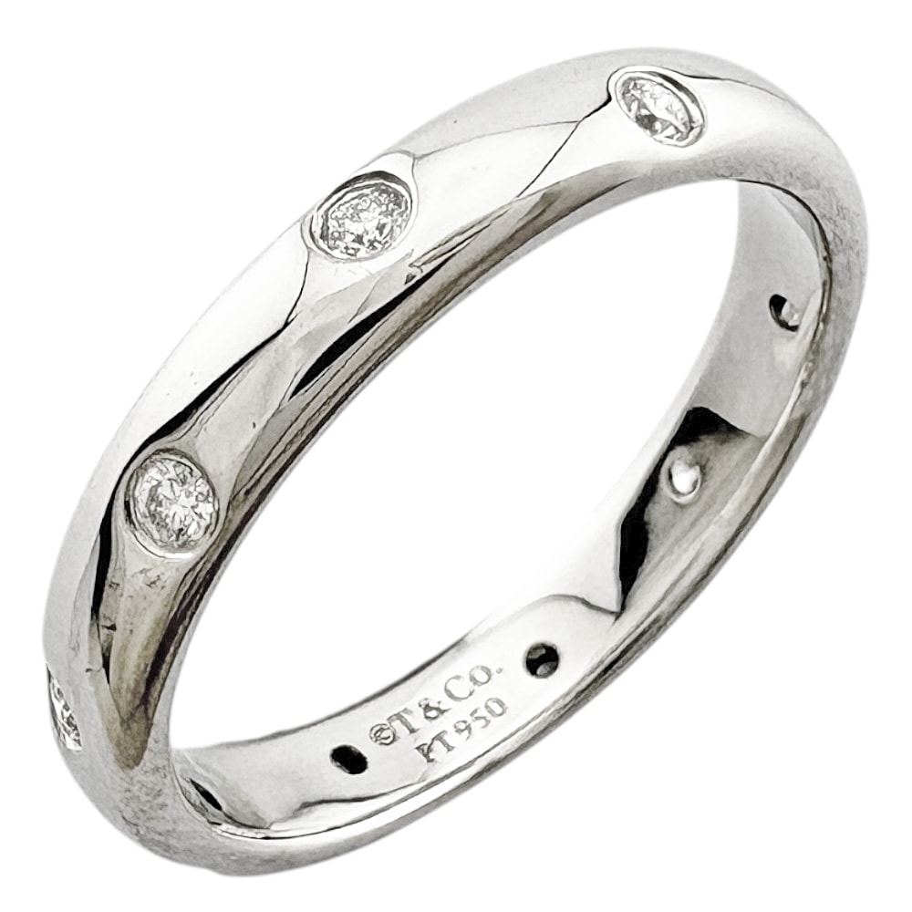 ティファニー ドッツ リング 指輪 6.5号 Pt950プラチナ ダイヤモンド レディース TIFFANY&Co.  中古